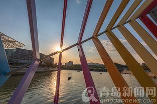 彩虹网红景点青岛,彩虹下的海滨风情，网红景点魅力之旅